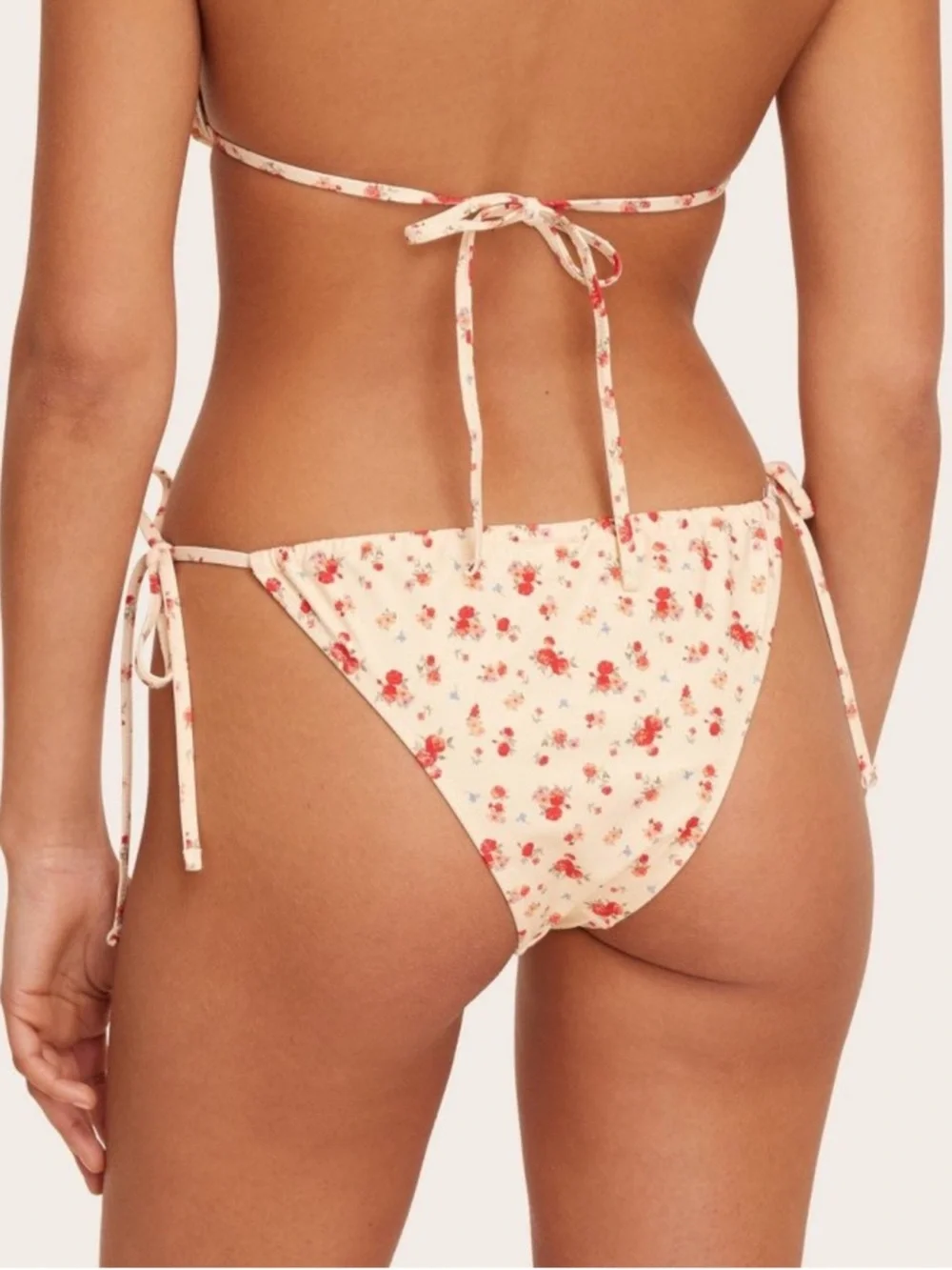 Parke x Target Cream Floral Eyelet Trim Bikini Set M NWT - Picture 6 of 8